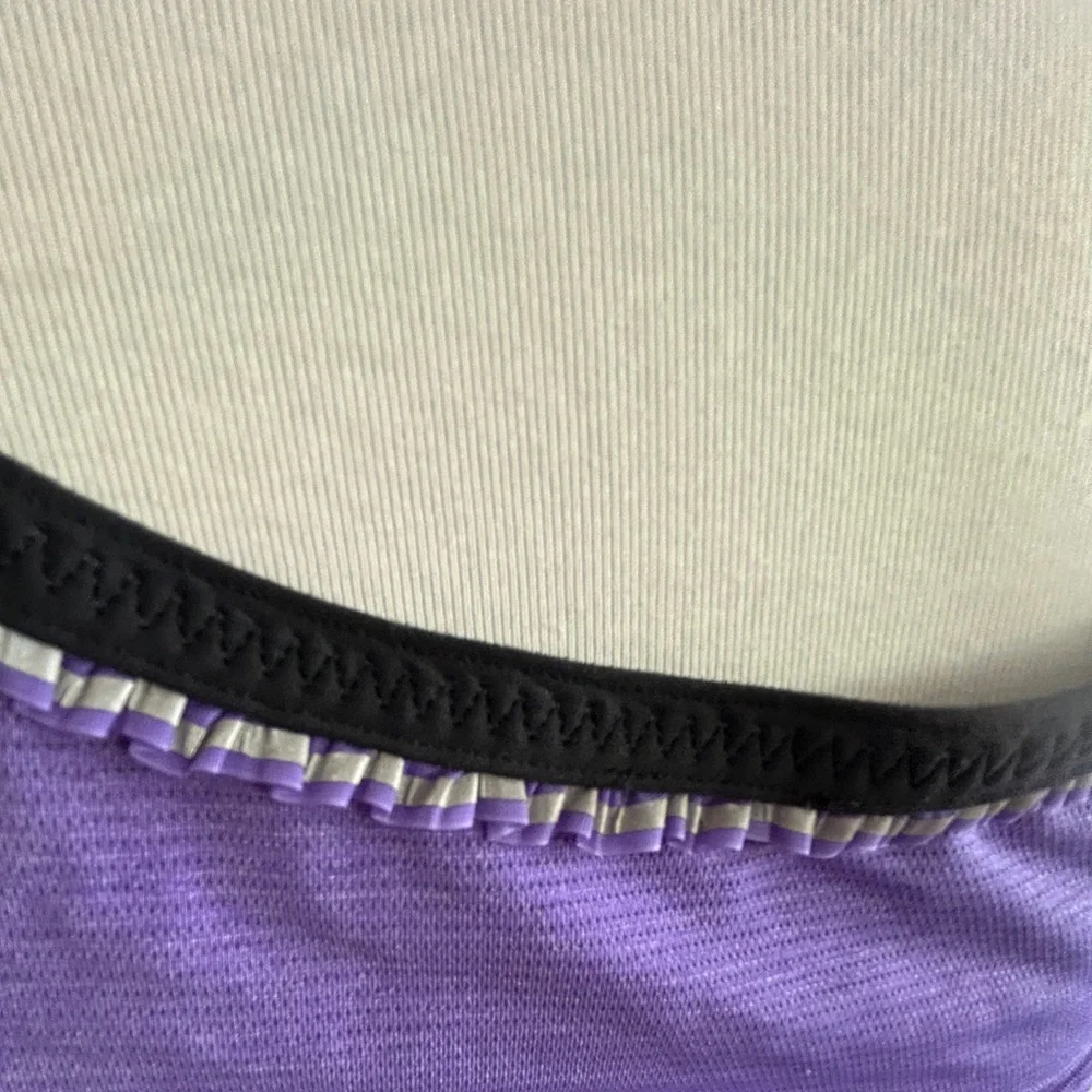 lululemon athletica Purple and Black Short Sleeve Top